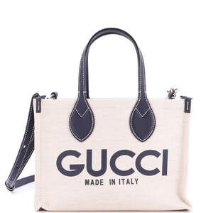 Gucci Logo Shopper Tote Printed Canvas #203890G17B